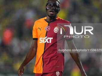 Victor Osimhen of Galatasaray  looks on during the Turkey Süper Ligue Round 5 between Fenerbahçe SK vs Galatasaray S.K., on September 21, 20...