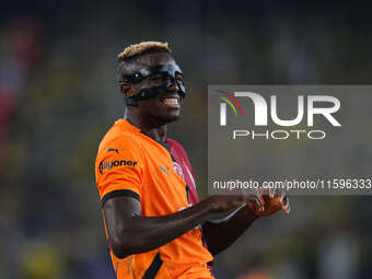 Victor Osimhen of Galatasaray  gestures during the Turkey Süper Ligue Round 5 between Fenerbahçe SK vs Galatasaray S.K., on September 21, 20...