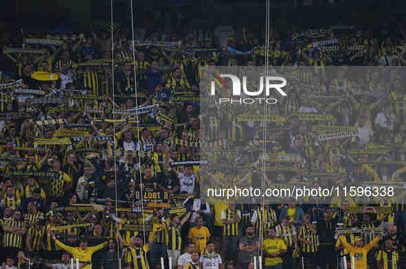    Fenerbahce fans during the Turkey Süper Ligue Round 5 between Fenerbahçe SK vs Galatasaray S.K., on September 21, 2024. 