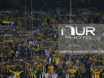    Fenerbahce fans during the Turkey Süper Ligue Round 5 between Fenerbahçe SK vs Galatasaray S.K., on September 21, 2024. (