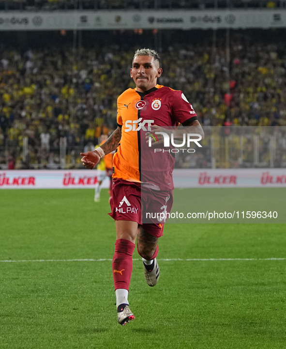 Lucas Torreira of Galatasaray  looks on during the Turkey Süper Ligue Round 5 between Fenerbahçe SK vs Galatasaray S.K., on September 21, 20...