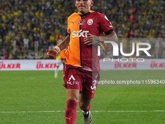 Lucas Torreira of Galatasaray  looks on during the Turkey Süper Ligue Round 5 between Fenerbahçe SK vs Galatasaray S.K., on September 21, 20...