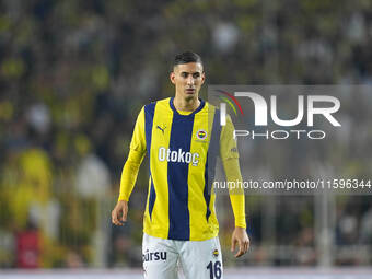 Mert Müldür of Fenerbahce  looks on during the Turkey Süper Ligue Round 5 between Fenerbahçe SK vs Galatasaray S.K., on September 21, 2024....