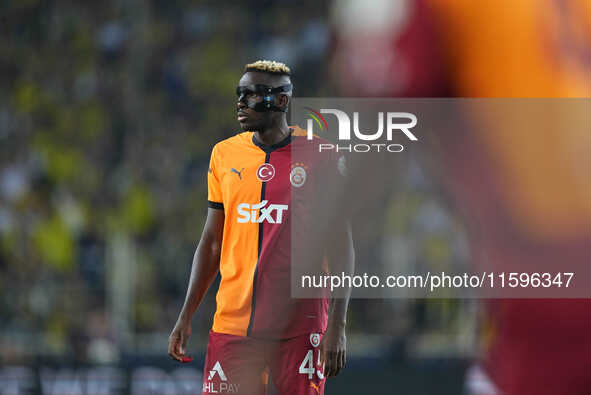 Victor Osimhen of Galatasaray  looks on during the Turkey Süper Ligue Round 5 between Fenerbahçe SK vs Galatasaray S.K., on September 21, 20...