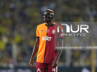 Victor Osimhen of Galatasaray  looks on during the Turkey Süper Ligue Round 5 between Fenerbahçe SK vs Galatasaray S.K., on September 21, 20...