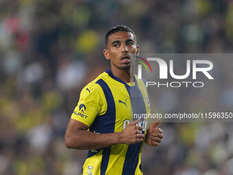 Alexander Djiku of Fenerbahce  looks on during the Turkey Süper Ligue Round 5 between Fenerbahçe SK vs Galatasaray S.K., on September 21, 20...