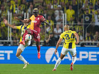 Victor Osimhen of Galatasaray  controls the ball during the Turkey Süper Ligue Round 5 between Fenerbahçe SK vs Galatasaray S.K., on Septemb...