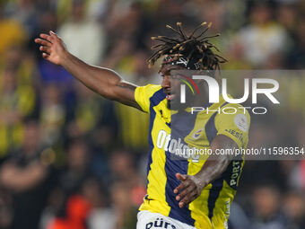 Allan Saint-Maximin of Fenerbahce  looks on during the Turkey Süper Ligue Round 5 between Fenerbahçe SK vs Galatasaray S.K., on September 21...