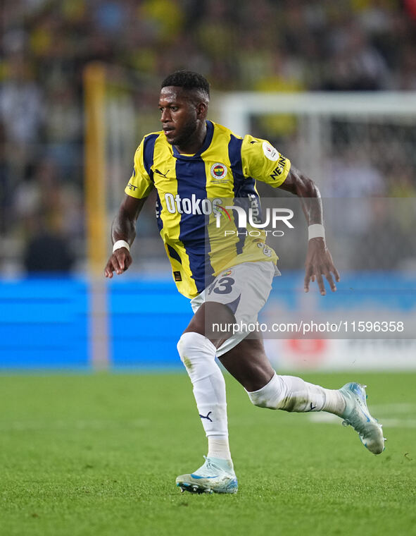 Fred of Fenerbahce  looks on during the Turkey Süper Ligue Round 5 between Fenerbahçe SK vs Galatasaray S.K., on September 21, 2024. 