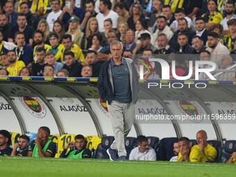 José Mourinho of Fenerbahce  looks on during the Turkey Süper Ligue Round 5 between Fenerbahçe SK vs Galatasaray S.K., on September 21, 2024...