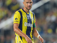 Edin Dzeko of Fenerbahce  looks on during the Turkey Süper Ligue Round 5 between Fenerbahçe SK vs Galatasaray S.K., on September 21, 2024. (