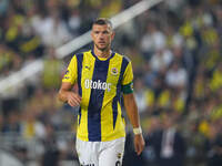 Edin Dzeko of Fenerbahce  looks on during the Turkey Süper Ligue Round 5 between Fenerbahçe SK vs Galatasaray S.K., on September 21, 2024. (