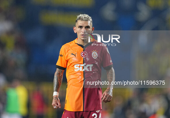 Lucas Torreira of Galatasaray  looks on during the Turkey Süper Ligue Round 5 between Fenerbahçe SK vs Galatasaray S.K., on September 21, 20...