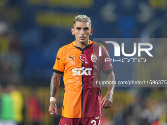 Lucas Torreira of Galatasaray  looks on during the Turkey Süper Ligue Round 5 between Fenerbahçe SK vs Galatasaray S.K., on September 21, 20...