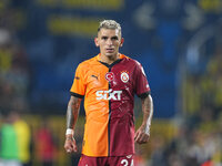 Lucas Torreira of Galatasaray  looks on during the Turkey Süper Ligue Round 5 between Fenerbahçe SK vs Galatasaray S.K., on September 21, 20...