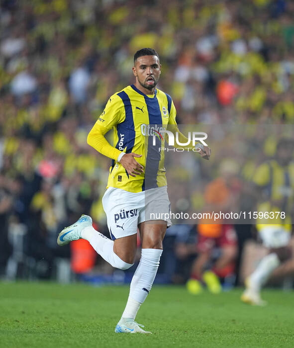 Youssef En-Nesyri of Fenerbahce  looks on during the Turkey Süper Ligue Round 5 between Fenerbahçe SK vs Galatasaray S.K., on September 21,...