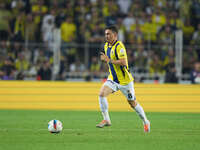 Mert Hakan Yandaş of Fenerbahce  controls the ball during the Turkey Süper Ligue Round 5 between Fenerbahçe SK vs Galatasaray S.K., on Septe...