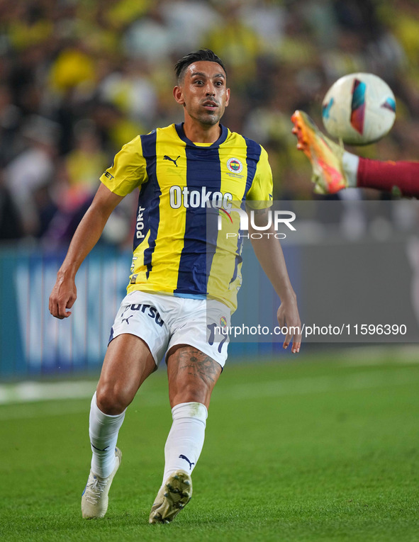 İrfan Can Kahveci of Fenerbahce  looks on during the Turkey Süper Ligue Round 5 between Fenerbahçe SK vs Galatasaray S.K., on September 21,...