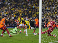 Victor Nelsson of Galatasaray  saves during the Turkey Süper Ligue Round 5 between Fenerbahçe SK vs Galatasaray S.K., on September 21, 2024....