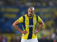 Sofyan Amrabat of Fenerbahce  looks on during the Turkey Süper Ligue Round 5 between Fenerbahçe SK vs Galatasaray S.K., on September 21, 202...