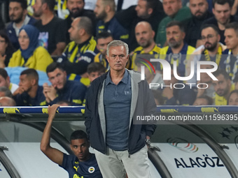 José Mourinho of Fenerbahce  looks on during the Turkey Süper Ligue Round 5 between Fenerbahçe SK vs Galatasaray S.K., on September 21, 2024...