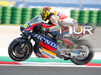 Joan Mir (Spa-Repsol Honda Team) participates in the Gran Premio Pramac dell'Emilia Romagna Warm UP session MotoGP on Saturday, MotoGP of Em...