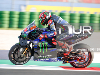 Fabio Quartararo (Fra-Monster Yamaha Team) participates in the Gran Premio Pramac dell'Emilia Romagna Warm UP session MotoGP on Saturday, Mo...