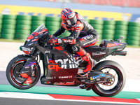 Maverick Vinales (Spa-Aprilia Racing) participates in the Gran Premio Pramac dell'Emilia Romagna Warm UP session MotoGP on Saturday, MotoGP...