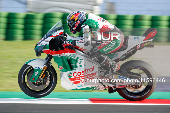 Johann Zarco (Fra-Honda LCR) participates in the Gran Premio Pramac dell'Emilia Romagna Warm UP session MotoGP on Saturday, MotoGP of Emilia...