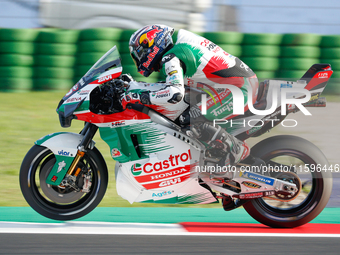 Johann Zarco (Fra-Honda LCR) participates in the Gran Premio Pramac dell'Emilia Romagna Warm UP session MotoGP on Saturday, MotoGP of Emilia...