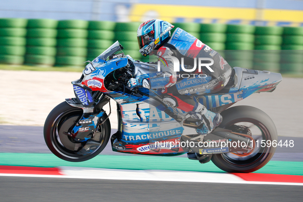 Raul Fernandez (Spa-Aprilia Racing) participates in the Gran Premio Pramac dell'Emilia Romagna Warm UP session MotoGP on Saturday, MotoGP of...