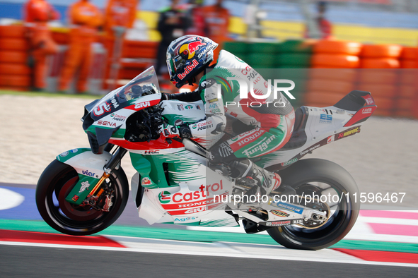 Johann Zarco (Fra-Honda LCR) participates in the Gran Premio Pramac dell'Emilia Romagna Warm UP session MotoGP on Saturday, MotoGP of Emilia...