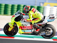 Marco Bezzecchi (Ita-VR46 Team Ducati) participates in the Gran Premio Pramac dell'Emilia Romagna Warm UP session MotoGP on Saturday, MotoGP...