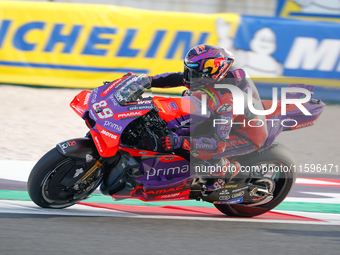 Jorge Martin (Spa-Pramac Racing Ducati) participates in the Gran Premio Pramac dell'Emilia Romagna Warm UP session MotoGP on Saturday, MotoG...