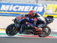 Fabio Quartararo (Fra-Monster Yamaha Team) participates in the Gran Premio Pramac dell'Emilia Romagna Warm UP session MotoGP on Saturday, Mo...