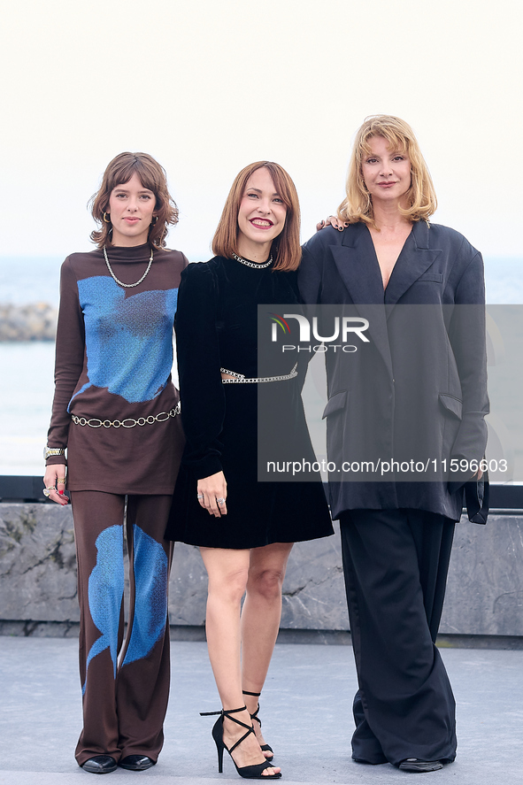 Paula Ortiz, Asia Villagran, Alba Planas, Najwa Nimri, and Patrick Criado attend the photocall of the film ''La Virgen Roja'' during the 72n...