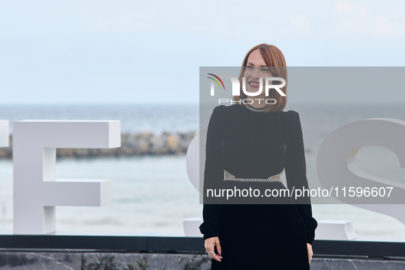 Paula Ortiz, Asia Villagran, Alba Planas, Najwa Nimri, and Patrick Criado attend the photocall of the film ''La Virgen Roja'' during the 72n...