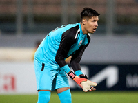 Francisco Celio Da Paz Silva Filho, goalkeeper of Hamrun Spartans, is in action during the Malta 360 Sports Premier League soccer match betw...