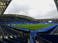 General view inside the American Express Community Stadium, home to Brighton, during the Premier League match between Brighton and Hove Albi...