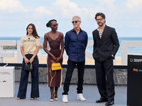 Lupita Nyong'o, Alvaro Norte, Macarena Garcia, and Chris Sanders attend the photocall of the film ''The Wild Robot'' during the 72nd San Seb...