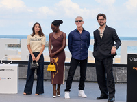 Lupita Nyong'o, Alvaro Norte, Macarena Garcia, and Chris Sanders attend the photocall of the film ''The Wild Robot'' during the 72nd San Seb...