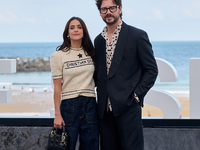 Lupita Nyong'o, Alvaro Norte, Macarena Garcia, and Chris Sanders attend the photocall of the film The Wild Robot during the 72nd San Sebasti...