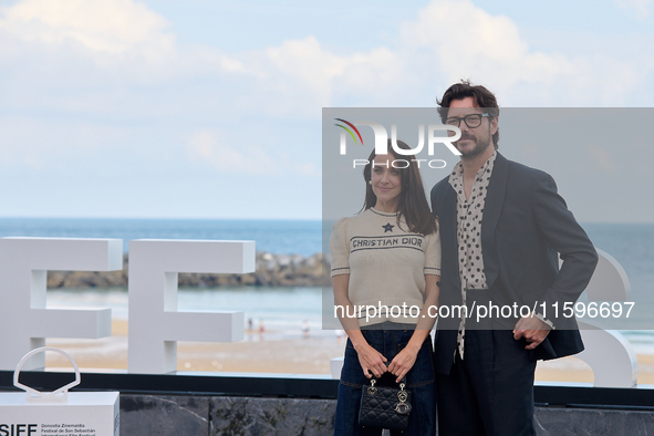 Lupita Nyong'o, Alvaro Norte, Macarena Garcia, and Chris Sanders attend the photocall of the film ''The Wild Robot'' during the 72nd San Seb...