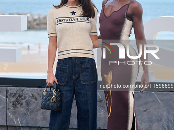 Lupita Nyong'o, Alvaro Norte, Macarena Garcia, and Chris Sanders attend the photocall of the film ''The Wild Robot'' during the 72nd San Seb...