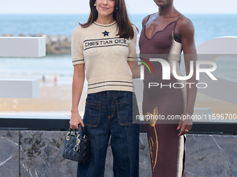 Lupita Nyong'o, Alvaro Norte, Macarena Garcia, and Chris Sanders attend the photocall of the film ''The Wild Robot'' during the 72nd San Seb...