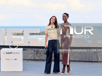 Lupita Nyong'o, Alvaro Norte, Macarena Garcia, and Chris Sanders attend the photocall of the film ''The Wild Robot'' during the 72nd San Seb...