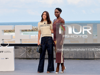 Lupita Nyong'o, Alvaro Norte, Macarena Garcia, and Chris Sanders attend the photocall of the film ''The Wild Robot'' during the 72nd San Seb...