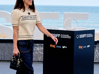 Macarena Garcia attends the photocall of the film The Wild Robot during the 72nd San Sebastian International Film Festival (