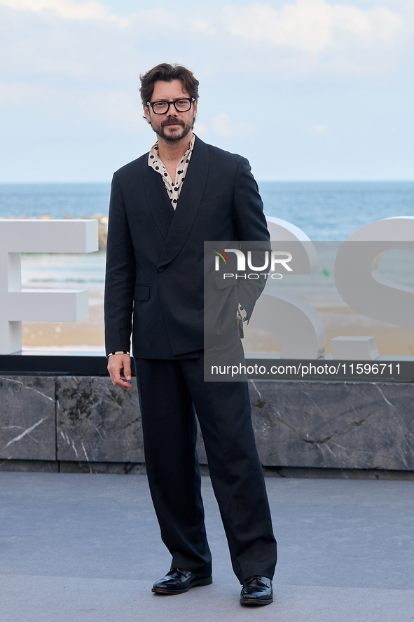 Lupita Nyong'o, Alvaro Norte, Macarena Garcia, and Chris Sanders attend the photocall of the film ''The Wild Robot'' during the 72nd San Seb...