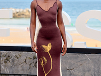 Lupita Nyong'o and Alvaro Norte attend the photocall of the film ''The Wild Robot'' during the 72nd San Sebastian International Film Festiva...